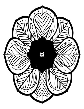 Seed Pod - Free printable coloring page