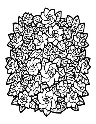 Hedgerow - Free printable coloring page