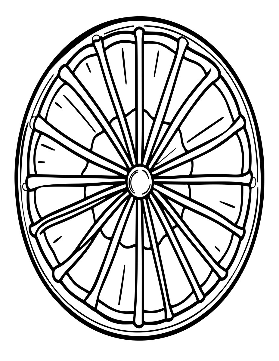 Umbrella Jellyfish - free printable coloring page