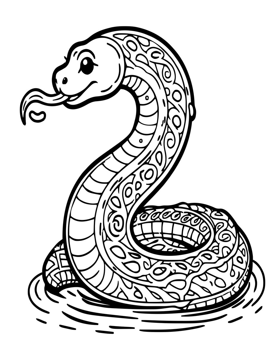Stoorworm - free printable coloring page