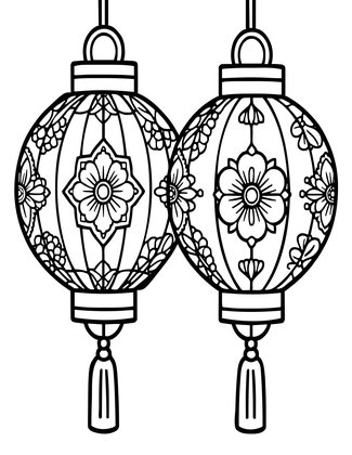 Lantern Artisan Workshop - Free printable coloring page