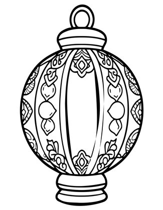 Lantern Maker - Free printable coloring page