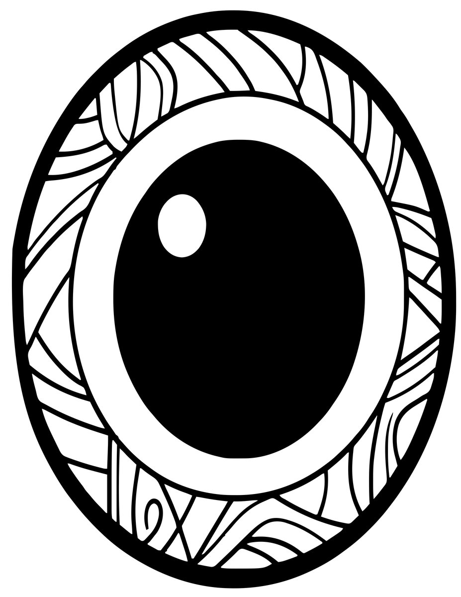 Void Gaze - free printable coloring page