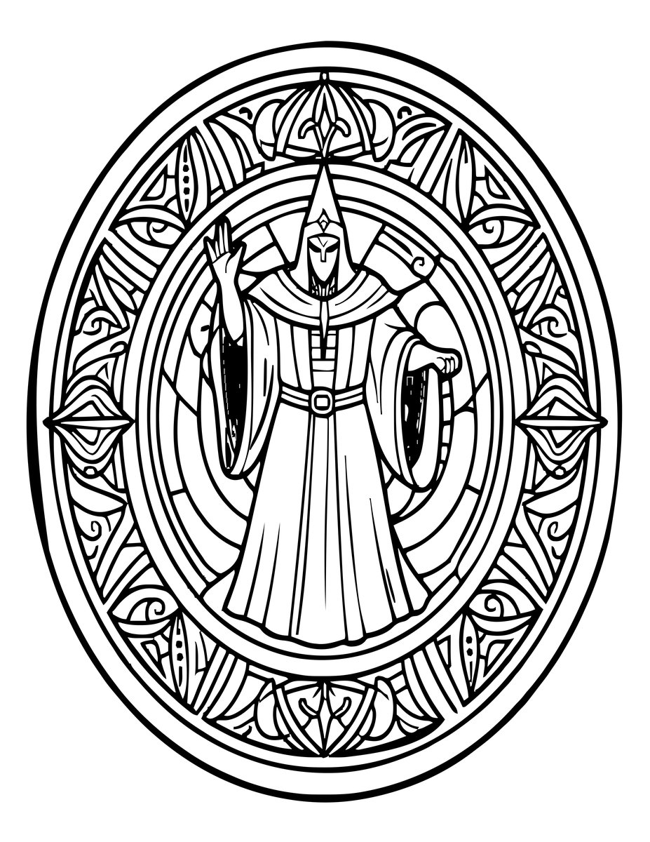 Lichdom Transformation - free printable coloring page