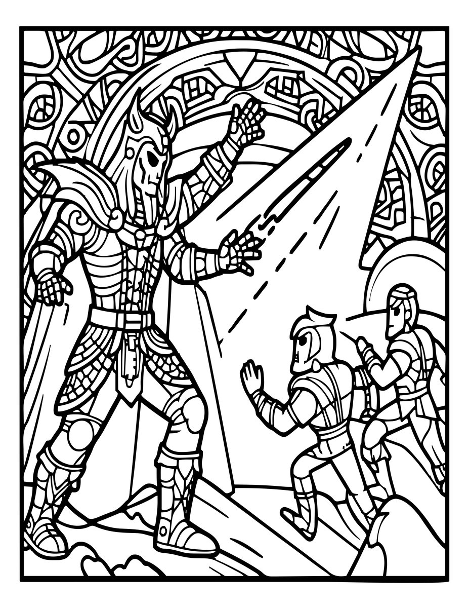 Death Magic - free printable coloring page