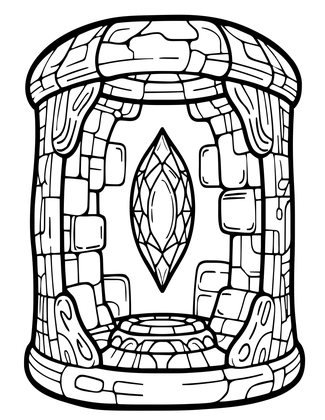Phylactery Chamber - Free printable coloring page