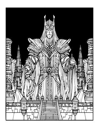 Lich's Realm - Free printable coloring page