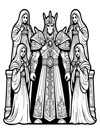 Banshee Servants - Free printable coloring page