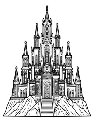 Forsaken Citadel - Free printable coloring page