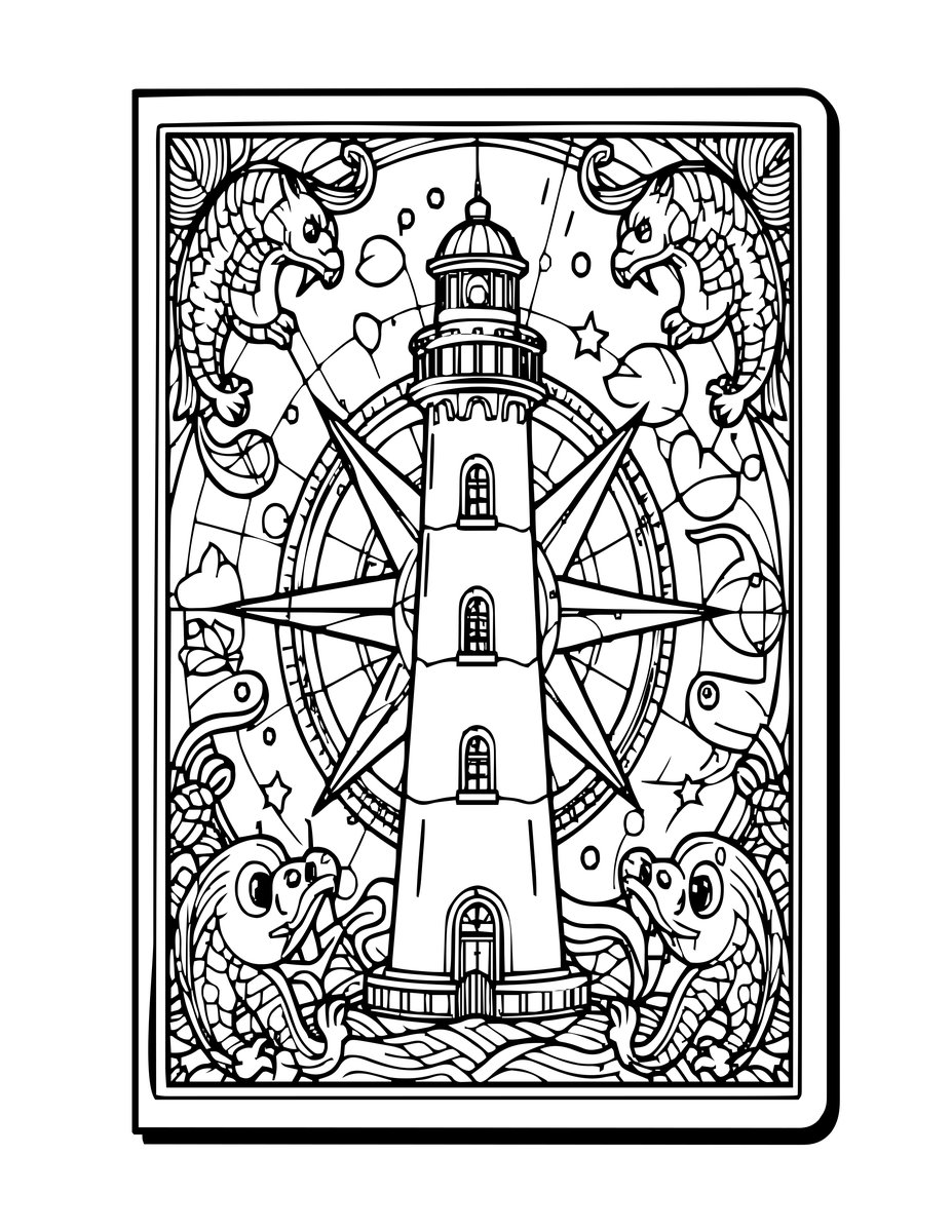 Vintage Map - free printable coloring page