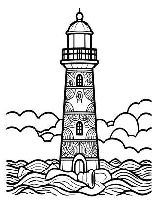 Foggy Morning - Free printable coloring page