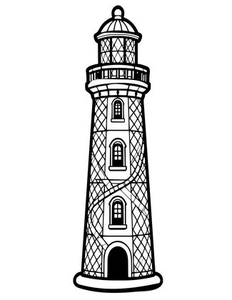 Cape Hatteras Style - Free printable coloring page
