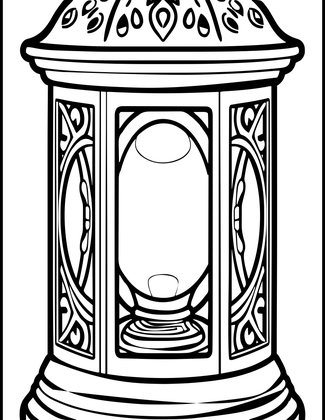 Fresnel Lens - Free printable coloring page