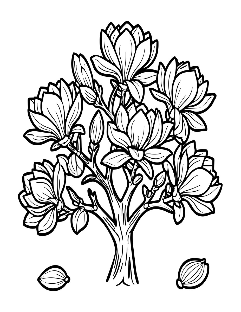 Last Bloom - free printable coloring page