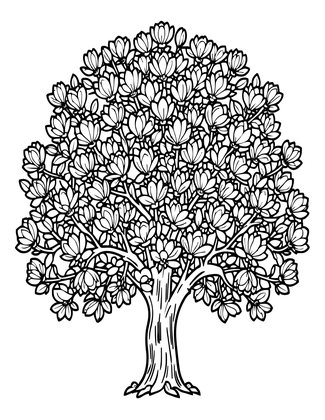Spring Explosion - Free printable coloring page