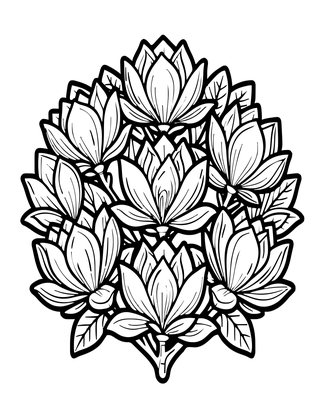 Garden Focal Point - Free printable coloring page