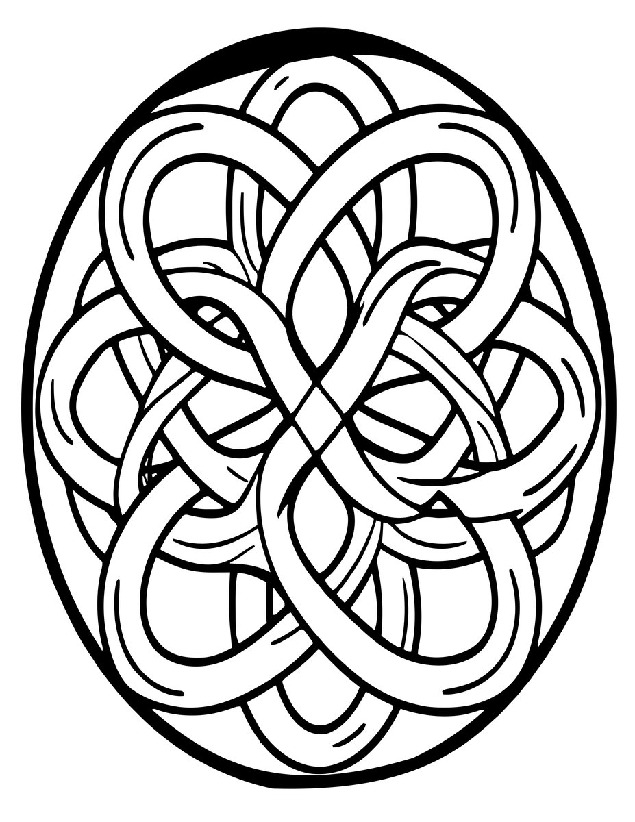 Infinity Mandala - free printable coloring page