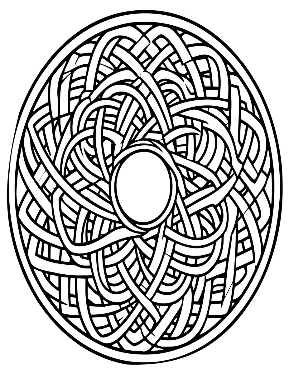 Celtic Knot Mandala - free printable coloring page