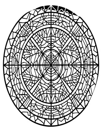 Mosaic Mandala - Free printable coloring page