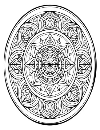 Chakra Mandala - Free printable coloring page