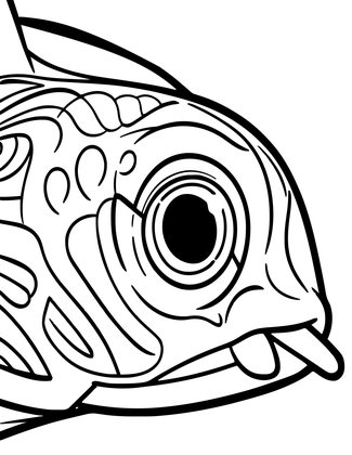 Manta Eye - Free printable coloring page
