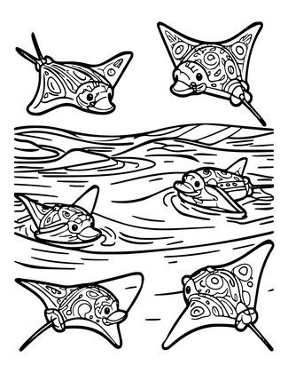 Manta Nursery - Free printable coloring page