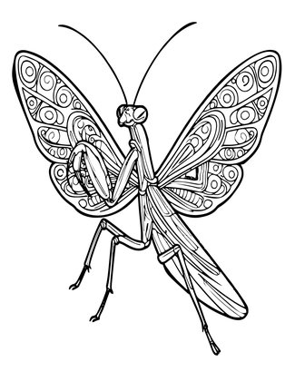 Wings Spread - Free printable coloring page