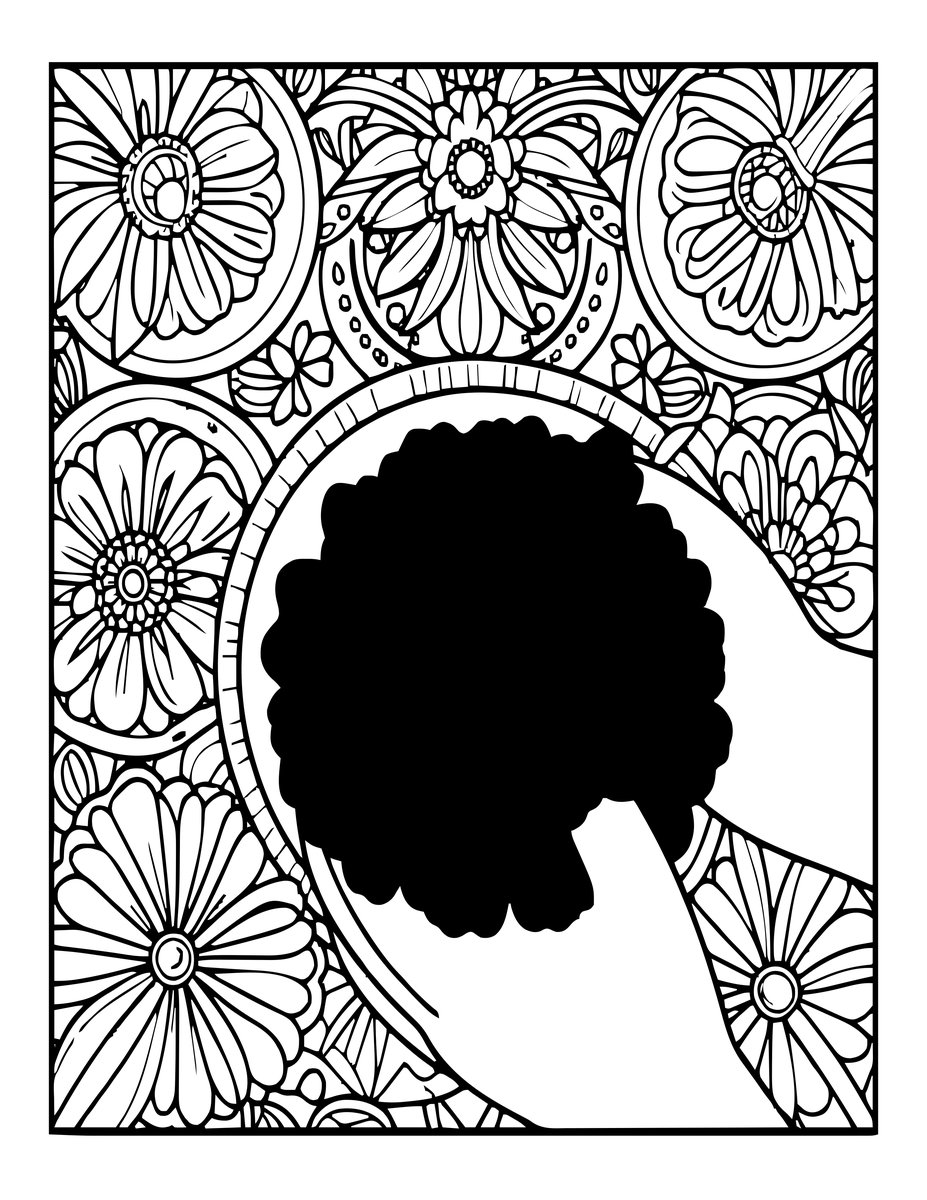 Marigold Dyeing - free printable coloring page