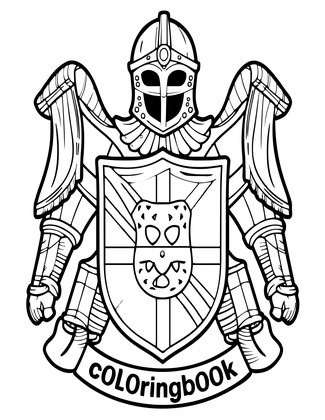 Coat of Arms - Free printable coloring page