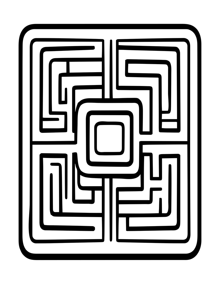 Greek Labyrinth Symbol - free printable coloring page
