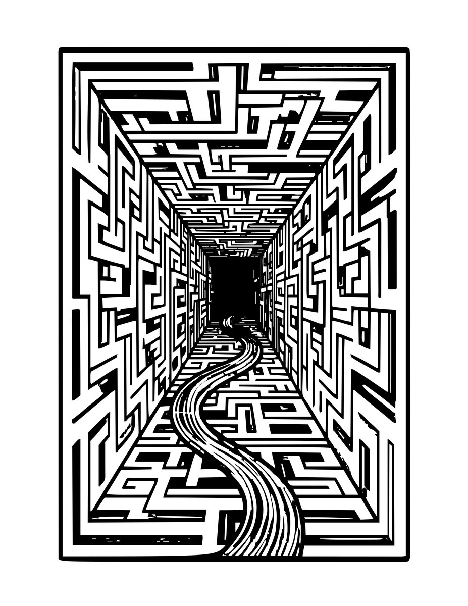 Ariadne's Thread - free printable coloring page