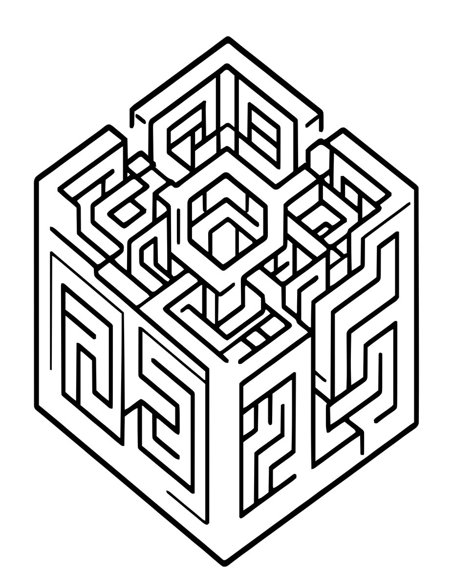 Daedalus Building - free printable coloring page