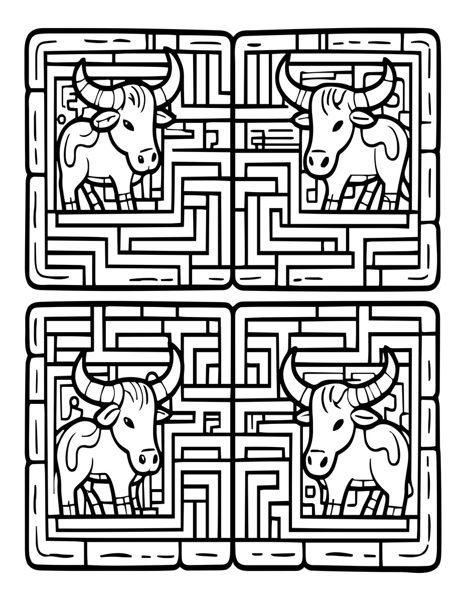 Labyrinth Wall - free printable coloring page