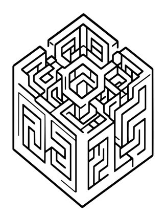 Daedalus Building - Free printable coloring page