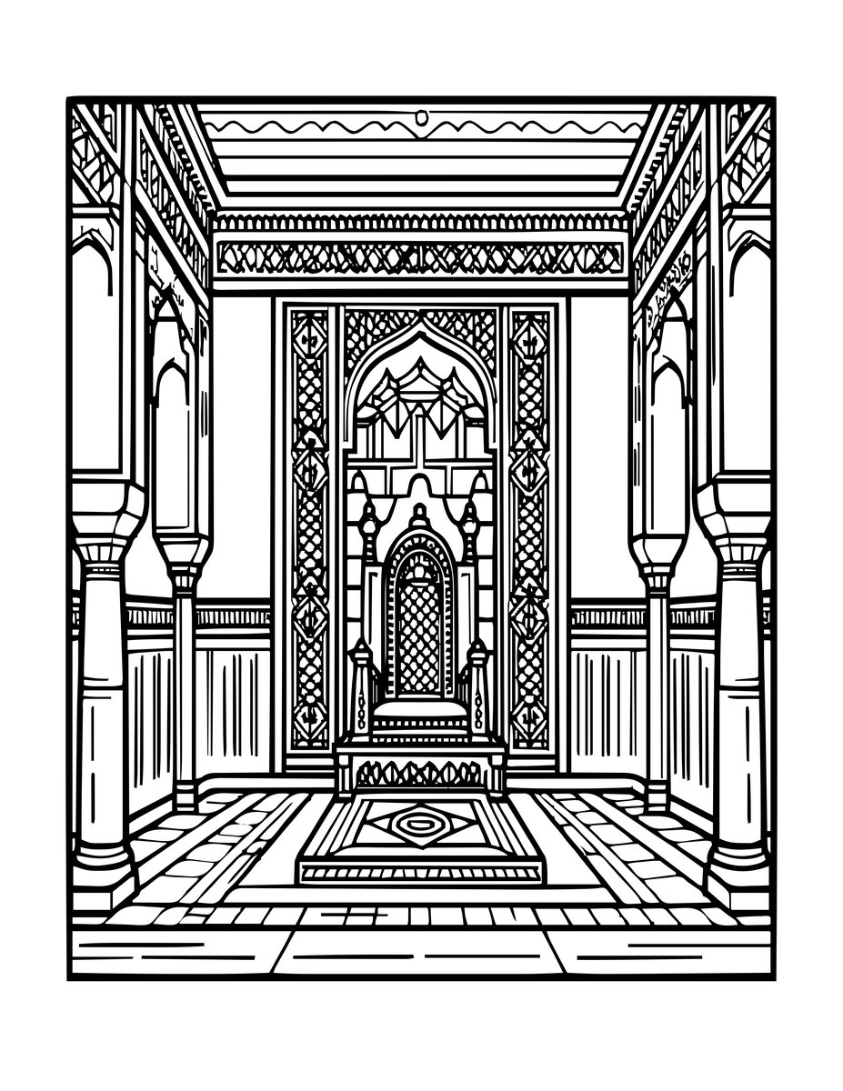 Madinat al-Zahra - free printable coloring page
