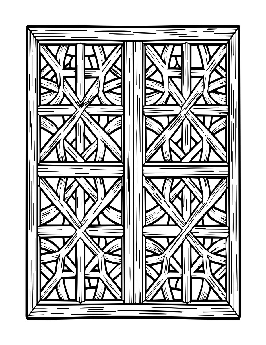 Moucharaby Screen - free printable coloring page