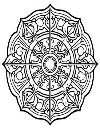 Hammam Floor - Free printable coloring page