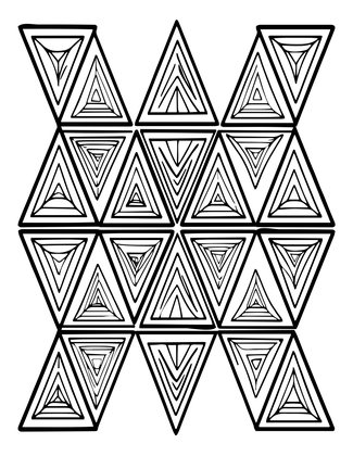 Triangle Fill - Free printable coloring page