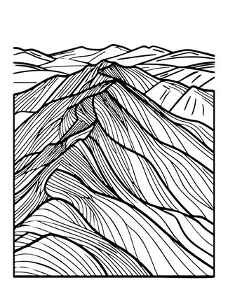Summit View - Free printable coloring page