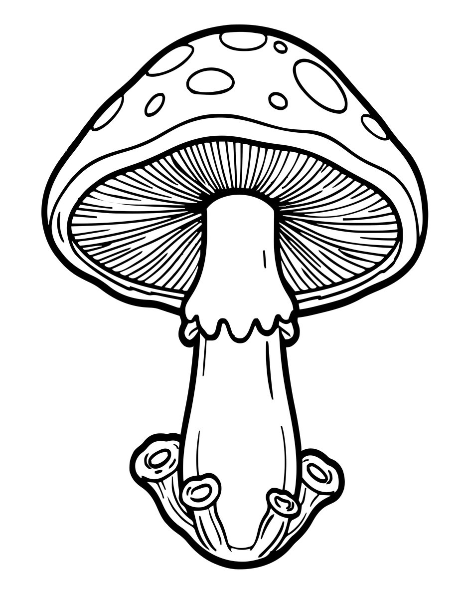 Death Cap - free printable coloring page