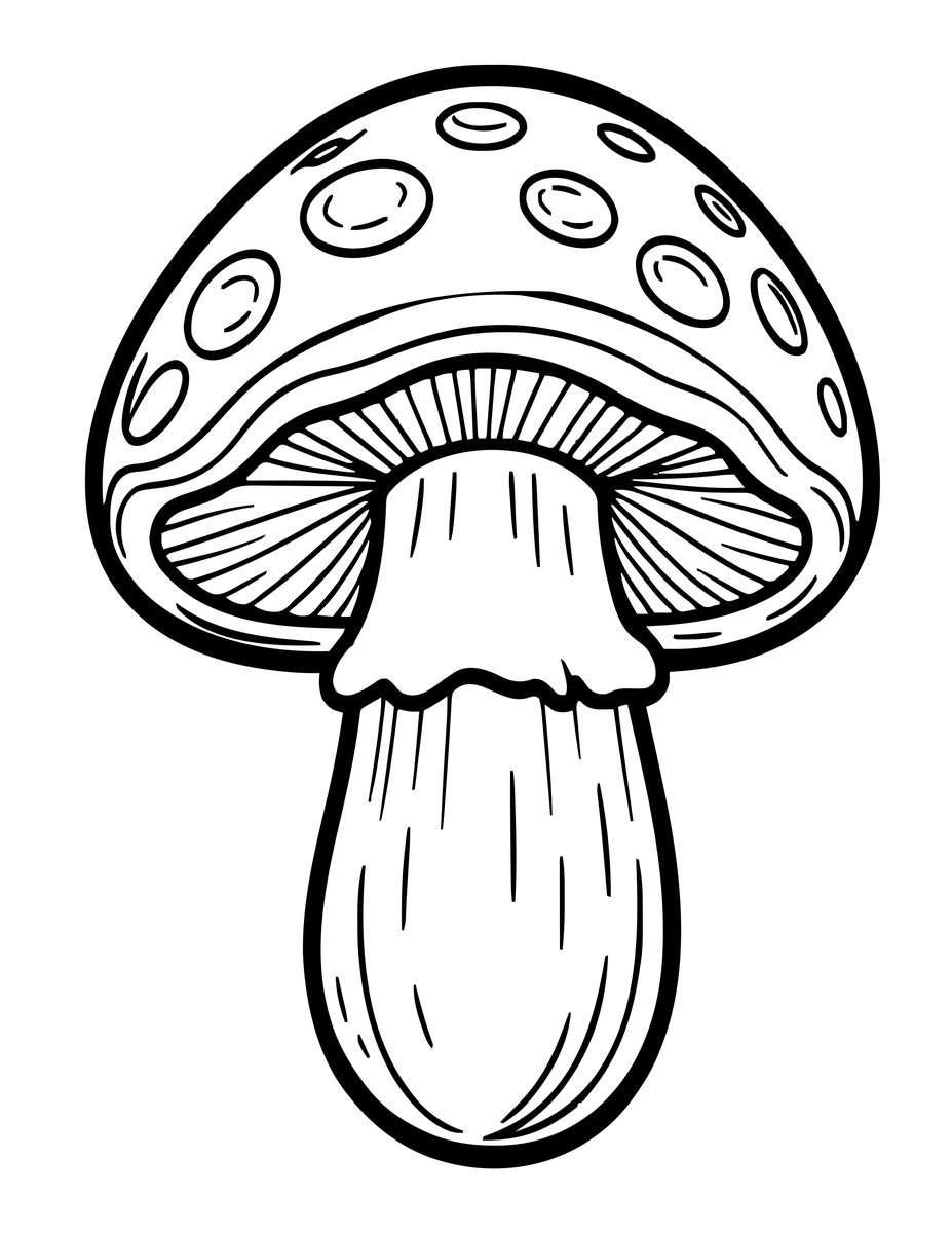 Porcini - free printable coloring page