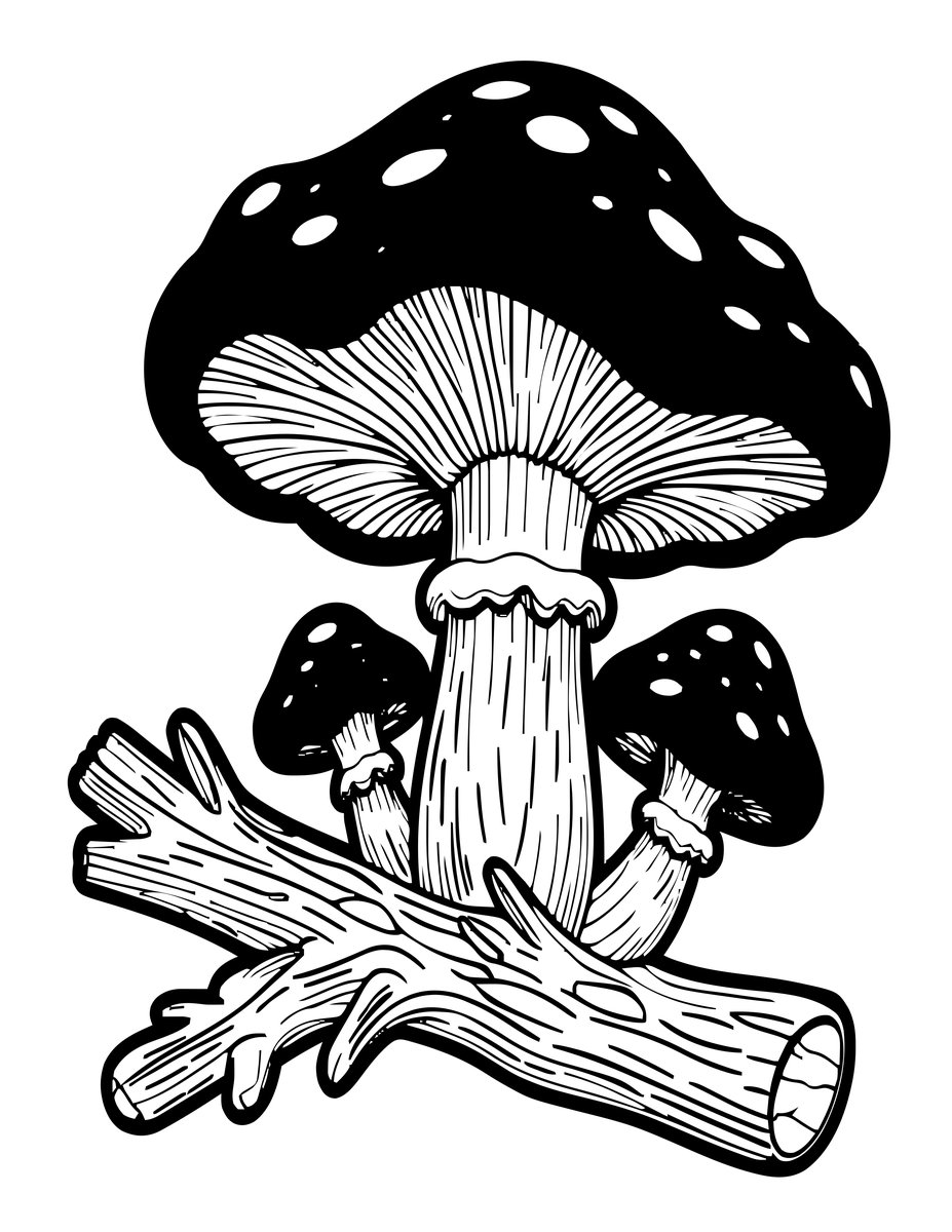 Witches Butter - free printable coloring page