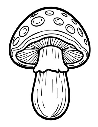 Porcini - Free printable coloring page