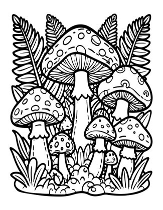 Forest Floor - Free printable coloring page
