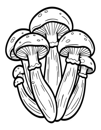 Enoki - Free printable coloring page