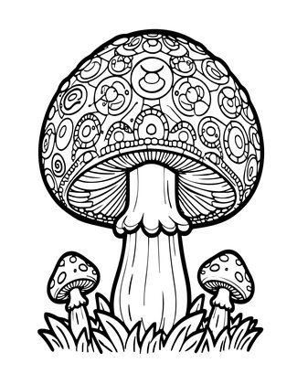 Puffball - Free printable coloring page