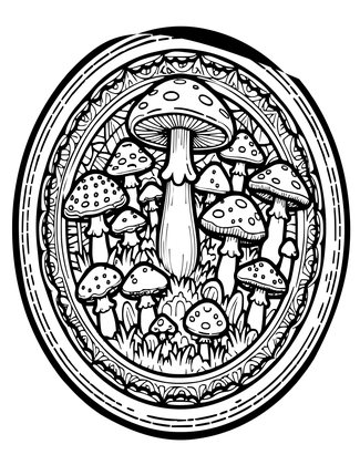 Fairy Ring - Free printable coloring page
