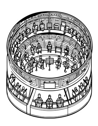 Orchestra Pit - Free printable coloring page