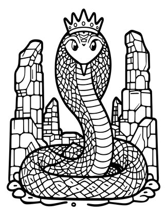 Basilisk - Free printable coloring page