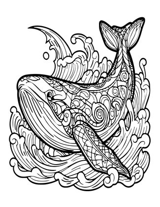 Leviathan - Free printable coloring page